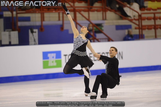 2013-03-01 Milano - World Junior Figure Skating Championships 0796 Alessia Busi-Andrea Fabbri ITA